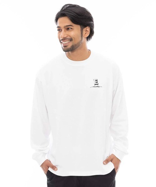 ELEMENT（エレメント）の「ELEMENT メンズ HRTN LS ロンＴ 【2024年秋冬モデル】/エレメントバックプリント長袖ロンT（Tシャツ/カットソー・メンズ・ホワイト/スミクロ/ブラック・MEDIUM/LARGE/X-LARGE）」の4枚目の写真