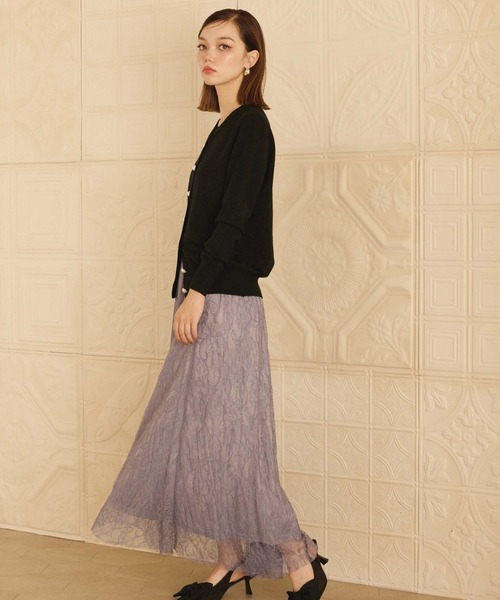 fifth(フィフス)の「パールボタンニットカーディガン(カーディガン/ボレロ・レディース・ブラック/アイボリー/ベージュ/グレー・M)」の6枚目の写真