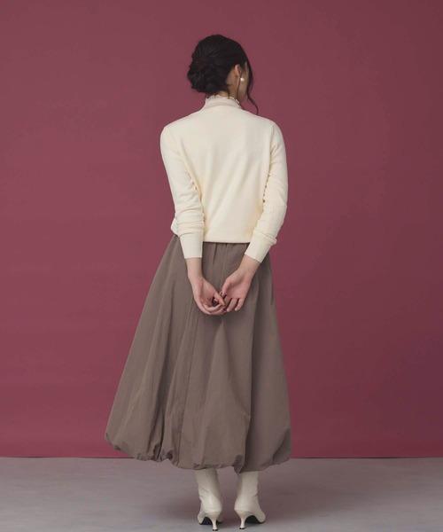 fifth(フィフス)の「パールボタンニットカーディガン(カーディガン/ボレロ・レディース・ブラック/アイボリー/ベージュ/グレー・M)」の9枚目の写真