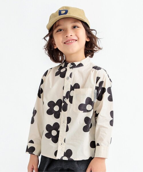 BREEZE（ブリーズ）の「ノーカラーシャツ（シャツ/ブラウス・キッズ・その他3/ストライプ/オフホワイト・90/100/110/120/130/140）」の3枚目の写真