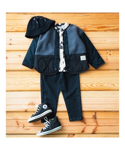 BREEZE（ブリーズ）の「ノーカラーシャツ（シャツ/ブラウス・キッズ・その他3/ストライプ/オフホワイト・90/100/110/120/130/140）」の12枚目の写真