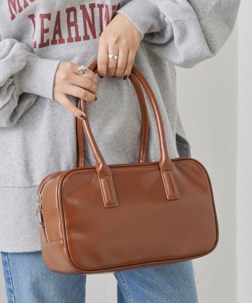 CIAOPANIC TYPY（チャオパニックティピー）の「スクエアボストン2WAYBAG（ボストンバッグ・レディース・シルバー/ミント/ブラウン/ブラック・ONE SIZE）」の3枚目の写真