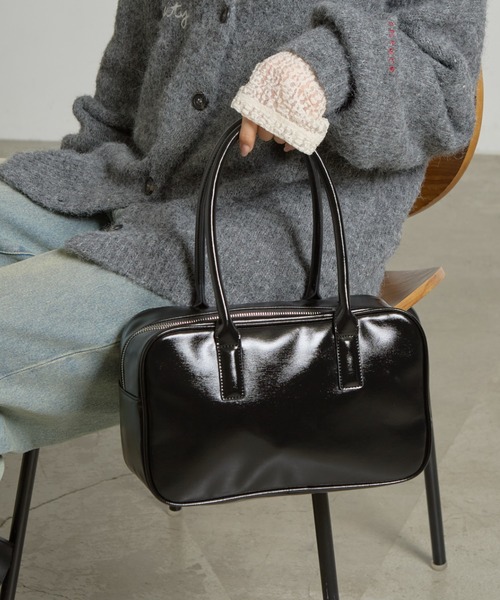 CIAOPANIC TYPY（チャオパニックティピー）の「スクエアボストン2WAYBAG（ボストンバッグ・レディース・シルバー/ミント/ブラウン/ブラック・ONE SIZE）」の2枚目の写真