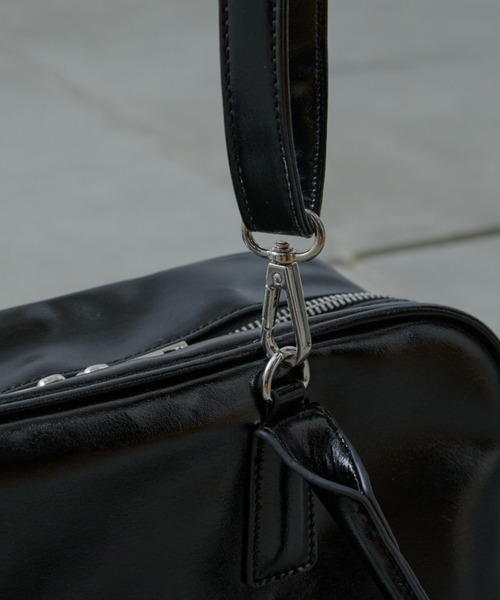 CIAOPANIC TYPY（チャオパニックティピー）の「スクエアボストン2WAYBAG（ボストンバッグ・レディース・シルバー/ミント/ブラウン/ブラック・ONE SIZE）」の9枚目の写真