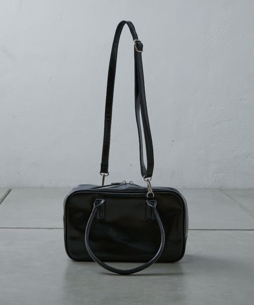 CIAOPANIC TYPY（チャオパニックティピー）の「スクエアボストン2WAYBAG（ボストンバッグ・レディース・シルバー/ミント/ブラウン/ブラック・ONE SIZE）」の14枚目の写真