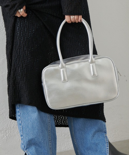 CIAOPANIC TYPY（チャオパニックティピー）の「スクエアボストン2WAYBAG（ボストンバッグ・レディース・シルバー/ミント/ブラウン/ブラック・ONE SIZE）」の21枚目の写真