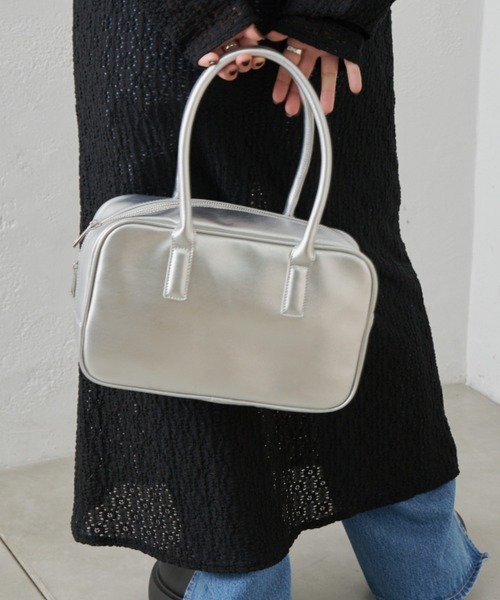 CIAOPANIC TYPY（チャオパニックティピー）の「スクエアボストン2WAYBAG（ボストンバッグ・レディース・シルバー/ミント/ブラウン/ブラック・ONE SIZE）」の22枚目の写真