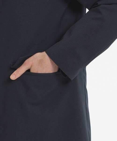 MACKINTOSH PHILOSOPHY(マッキントッシュ フィロソフィー)の「バックコーティングツイル BELFAST(ベルファスト)(モッズコート・メンズ・ブラック/ダークネイビー・38/40/42)」の10枚目の写真