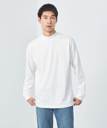 green label relaxing | スパニッシュピマミックス モックネック Tシャツ(Tシャツ/カットソー)