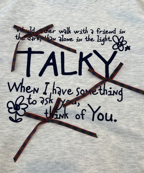 kutir（クティール）の「チェックリボンロゴスウェット/トレーナー（スウェット・レディース・オフホワイト/ネイビー/オートミール/レッド・FREE）」の21枚目の写真