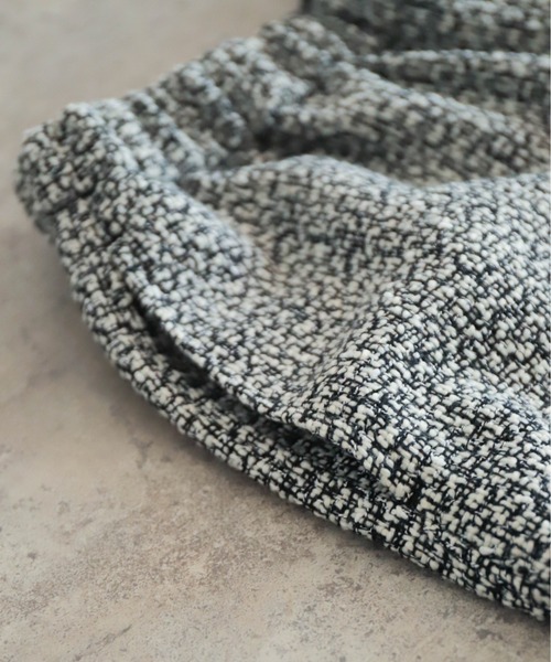 NOMBRE IMPAIR（ノンブルアンペール）の「MIXツイード　イージーパンツ（その他パンツ・レディース・ホワイト/ブラウン・FREE）」の10枚目の写真