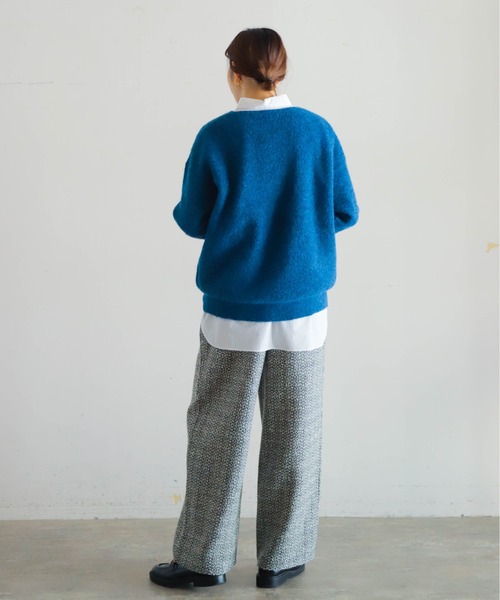 NOMBRE IMPAIR（ノンブルアンペール）の「MIXツイード　イージーパンツ（その他パンツ・レディース・ホワイト/ブラウン・FREE）」の16枚目の写真
