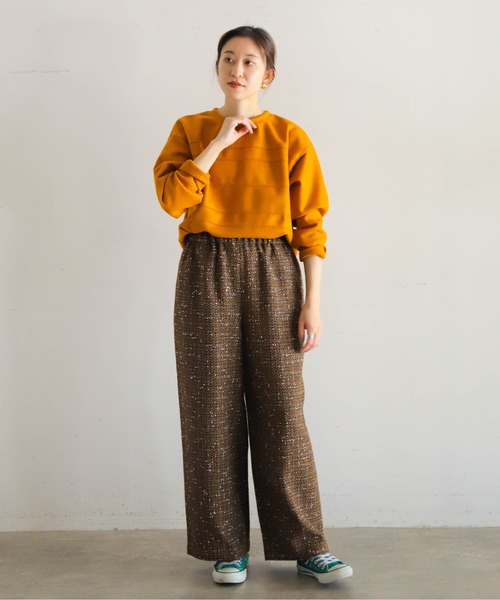 NOMBRE IMPAIR（ノンブルアンペール）の「MIXツイード　イージーパンツ（その他パンツ・レディース・ホワイト/ブラウン・FREE）」の22枚目の写真