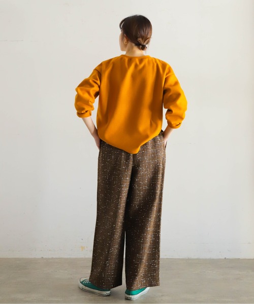 NOMBRE IMPAIR（ノンブルアンペール）の「MIXツイード　イージーパンツ（その他パンツ・レディース・ホワイト/ブラウン・FREE）」の20枚目の写真