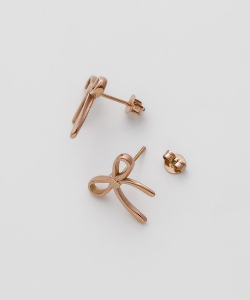 ciite' surgical stainless(シーテサージカルステンレス)の「【 金属アレルギー対応 】 リボンピアス サージカルステンレス (両耳用)(ピアス(両耳用)・レディース・ゴールド/シルバー/ピンクゴールド・FREE)」の18枚目の写真