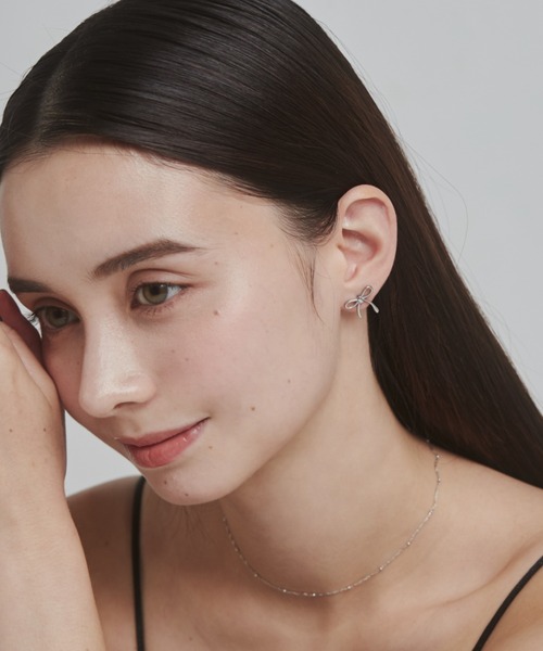 ciite' surgical stainless(シーテサージカルステンレス)の「【 金属アレルギー対応 】 リボンピアス サージカルステンレス (両耳用)(ピアス(両耳用)・レディース・ゴールド/シルバー/ピンクゴールド・FREE)」の21枚目の写真