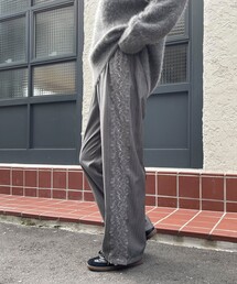 ストライプサイドレースラインパンツ