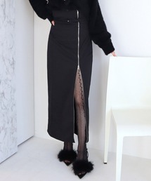 ROYAL PARTY | ハイウエストダブルZIPタイトスカート(スカート)