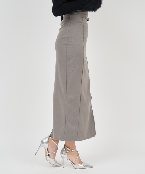 ROYAL PARTY（ロイヤルパーティー）の「ハイウエストダブルZIPタイトスカート（スカート・レディース・ピンク/ブラック/グレー・FREE）」の9枚目の写真