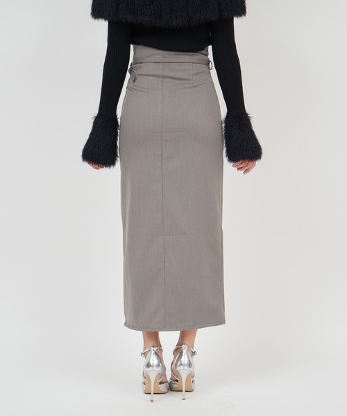 ROYAL PARTY（ロイヤルパーティー）の「ハイウエストダブルZIPタイトスカート（スカート・レディース・ピンク/ブラック/グレー・FREE）」の10枚目の写真