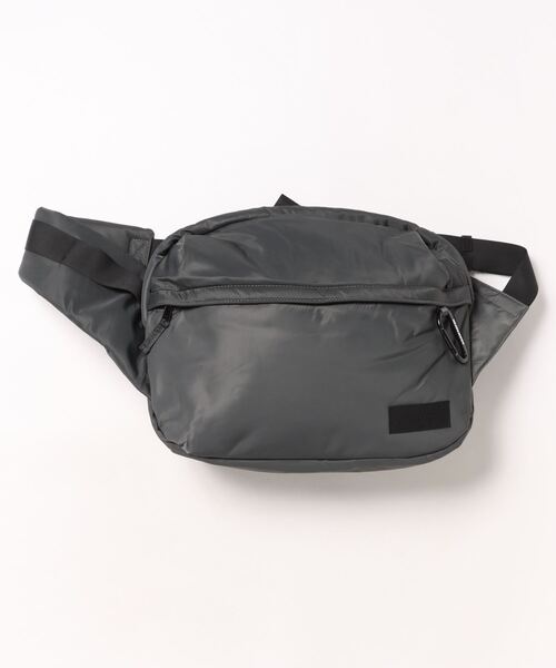 ADAM PATEK(アダムパテック)の「/ADAMPATEK/bright twill BIG body bag/ブライトツイル配色ビッグボディバッグ(ショルダーバッグ・メンズ・グレー/ブラック・FREE)」の1枚目の写真