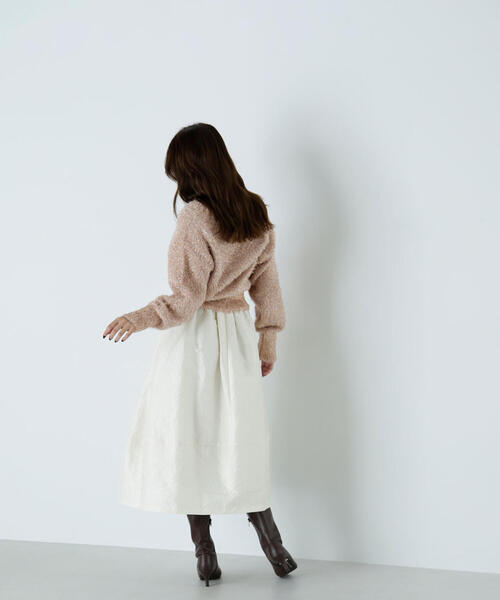 NATURAL BEAUTY BASIC（ナチュラルビューティーベーシック）の「◇ラメシャギーニット（ニット/セーター・レディース・ピンク/ベージュ/チャコールグレー・FREE）」の9枚目の写真