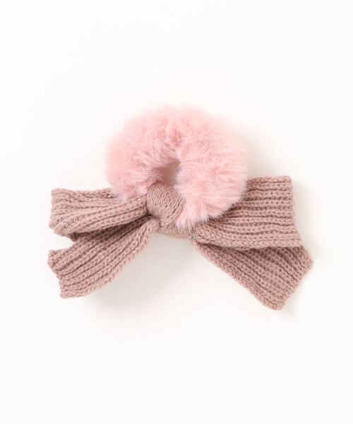 Mayree(メイリー)の「【urge select】ニットリボン×ファーシュシュ(シュシュ・レディース・ブラウン/ピンク/ダークブラウン/ブルー/アイボリー/カーキ・FREE)」の15枚目の写真