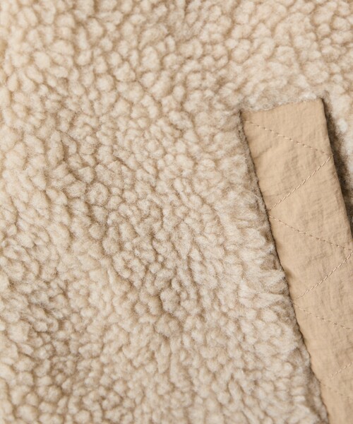 FREAK'S STORE（フリークスストア）の「限定展開　スタンドカラー リバーシブル ボア ブルゾン（ブルゾン・レディース・オリーブ/ブラック/ナチュラル/グレー/ベージュ・ﾌﾘ-）」の11枚目の写真