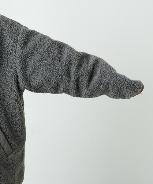 セール】限定展開 スタンドカラー リバーシブル ボア ブルゾン