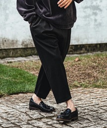 mp12897- Brushed Span 2 Tuck Tapered Easy Pants イージーパンツ