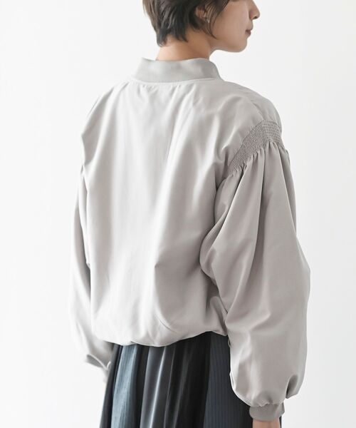 rps（アールピーエス）の「袖シャーリングＭＡ－１（MA-1・レディース・ブラック/グレー/カーキ・フリー）」の11枚目の写真