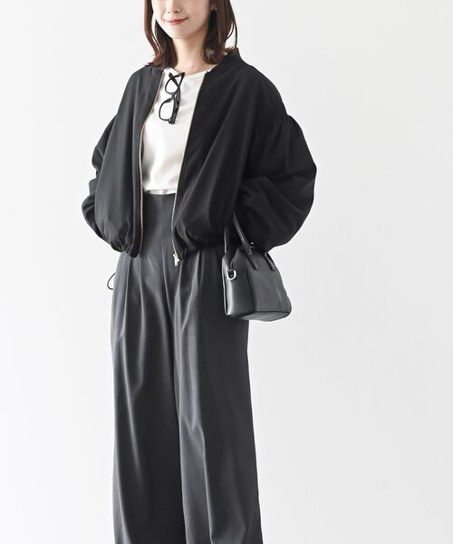 rps（アールピーエス）の「袖シャーリングＭＡ－１（MA-1・レディース・ブラック/グレー/カーキ・フリー）」の13枚目の写真