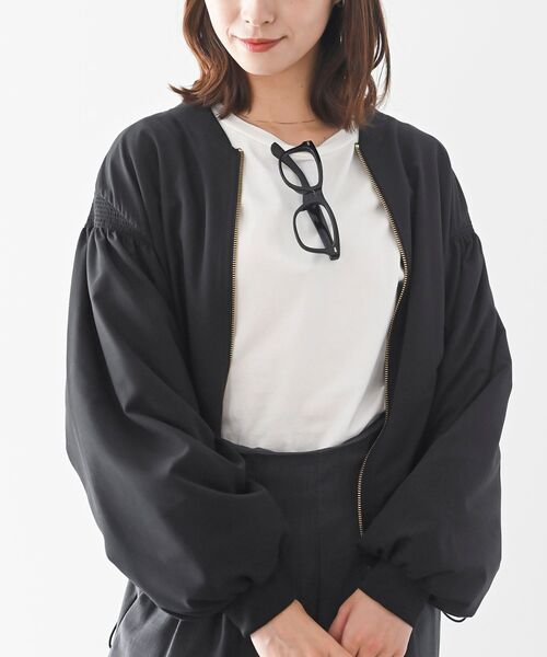 rps（アールピーエス）の「袖シャーリングＭＡ－１（MA-1・レディース・ブラック/グレー/カーキ・フリー）」の16枚目の写真