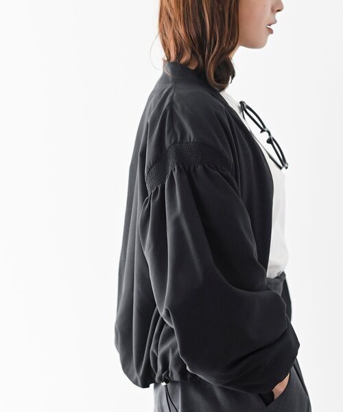 rps（アールピーエス）の「袖シャーリングＭＡ－１（MA-1・レディース・ブラック/グレー/カーキ・フリー）」の19枚目の写真