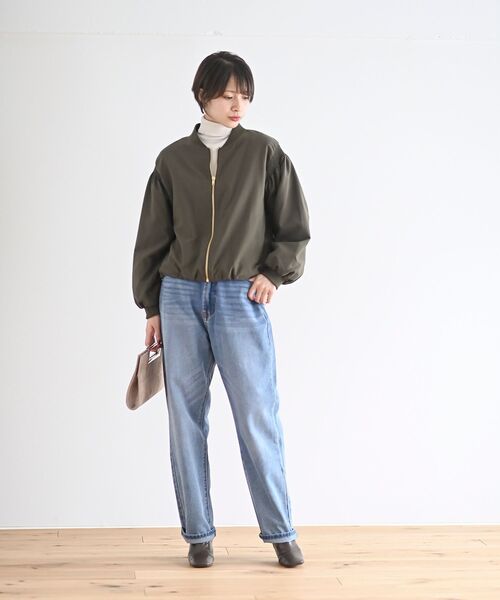 rps（アールピーエス）の「袖シャーリングＭＡ－１（MA-1・レディース・ブラック/グレー/カーキ・フリー）」の21枚目の写真