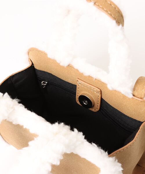 Mignonjour（ミニョンジュール）の「Mignonjour/ムートン風2wayバッグ M2590（ハンドバッグ・レディース・ブラウン・FREE）」の12枚目の写真