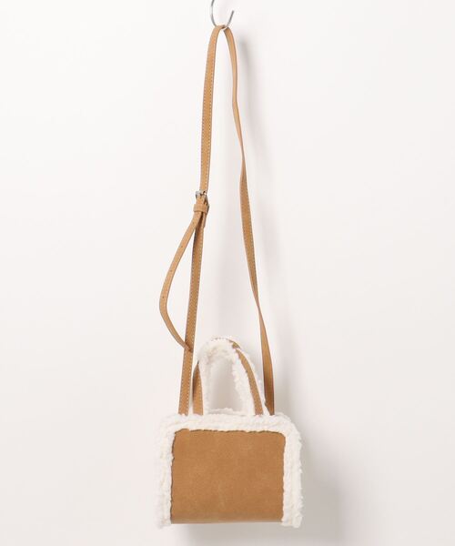 Mignonjour（ミニョンジュール）の「Mignonjour/ムートン風2wayバッグ M2590（ハンドバッグ・レディース・ブラウン・FREE）」の10枚目の写真