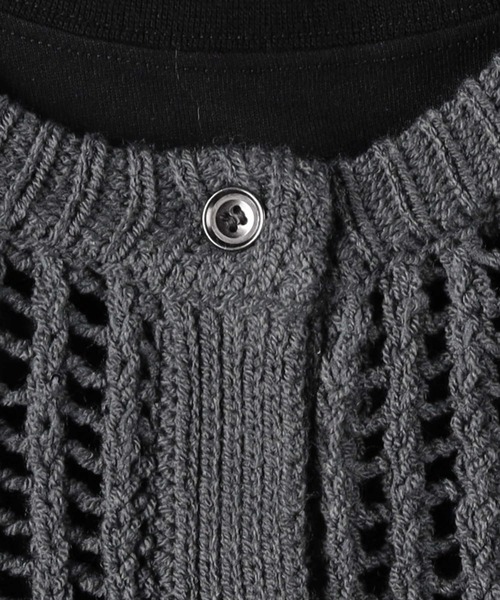 Right-on（ライトオン）の「【HONEYSUCKLE ROSE】スパンコールカーデレイヤード（アンサンブル・レディース・ダークグレー/オフホワイト・M/L/XL/S）」の17枚目の写真