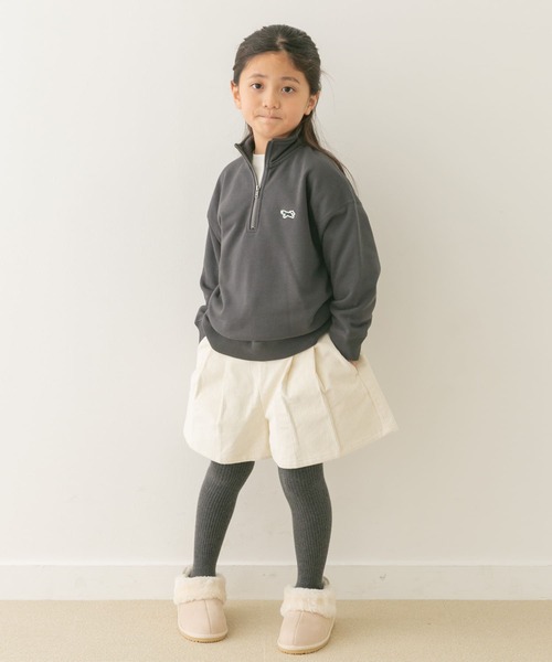 URBAN RESEARCH DOORS（アーバンリサーチドアーズ）の「『WEB/一部店舗限定サイズ』コーデュロイWタックキュロット(KIDS)（その他パンツ・キッズ・アイボリー/ブラウン系その他・105/120/135/150）」の8枚目の写真