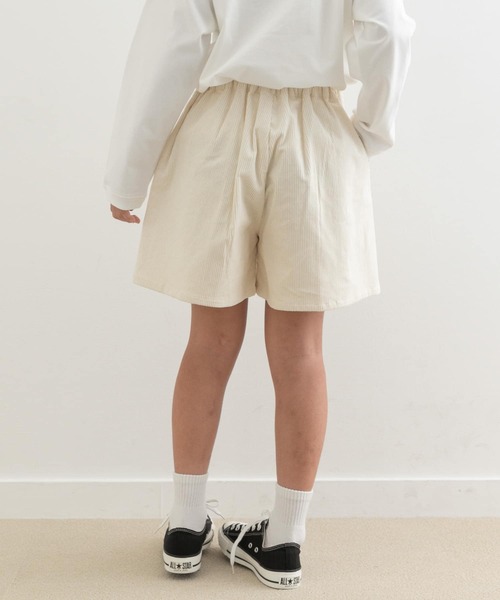 URBAN RESEARCH DOORS（アーバンリサーチドアーズ）の「『WEB/一部店舗限定サイズ』コーデュロイWタックキュロット(KIDS)（その他パンツ・キッズ・アイボリー/ブラウン系その他・105/120/135/150）」の11枚目の写真