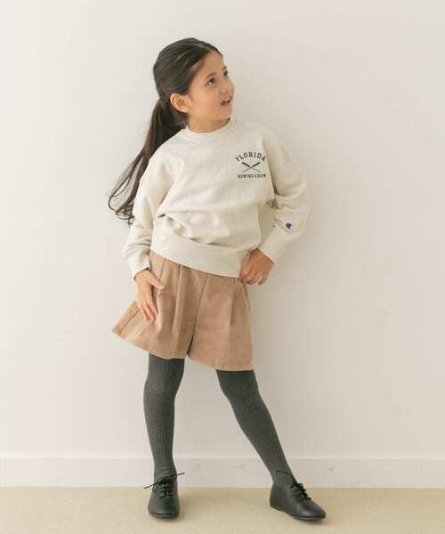 URBAN RESEARCH DOORS（アーバンリサーチドアーズ）の「『WEB/一部店舗限定サイズ』コーデュロイWタックキュロット(KIDS)（その他パンツ・キッズ・アイボリー/ブラウン系その他・105/120/135/150）」の16枚目の写真