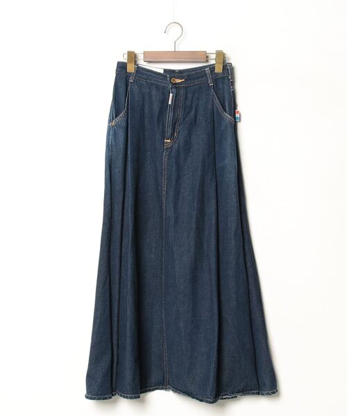 セール/ブランド古着】デニムロングスカート【SOMETHINGコラボ  