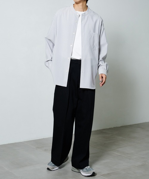 STUDIOUS（ステュディオス）の「【PUBLIC TOKYO/パブリックトウキョウ】エバークリースデニムワイドパンツ（デニムパンツ・メンズ・インディゴブルー/ブラック・1/2）」の3枚目の写真