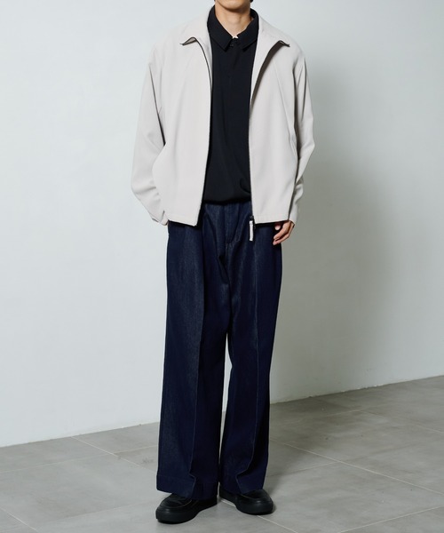 STUDIOUS（ステュディオス）の「【PUBLIC TOKYO/パブリックトウキョウ】エバークリースデニムワイドパンツ（デニムパンツ・メンズ・インディゴブルー/ブラック・1/2）」の5枚目の写真