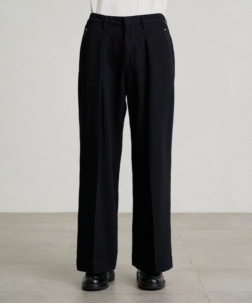 STUDIOUS（ステュディオス）の「【PUBLIC TOKYO/パブリックトウキョウ】エバークリースデニムワイドパンツ（デニムパンツ・メンズ・インディゴブルー/ブラック・1/2）」の7枚目の写真