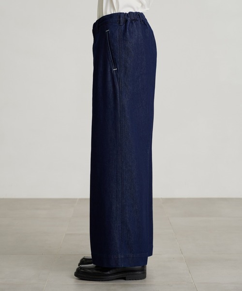 STUDIOUS（ステュディオス）の「【PUBLIC TOKYO/パブリックトウキョウ】エバークリースデニムワイドパンツ（デニムパンツ・メンズ・インディゴブルー/ブラック・1/2）」の11枚目の写真