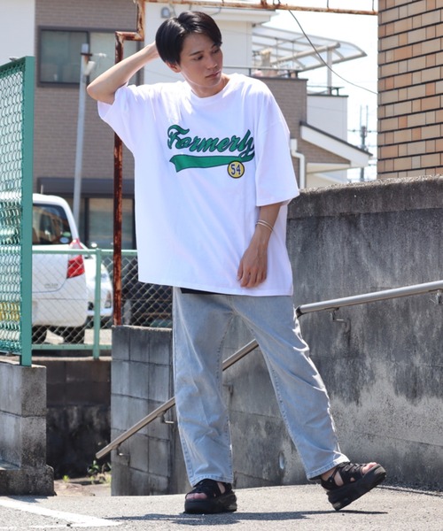 Bling Leads(ブリングリーズ)の「【Bling leads】ワッペンオーバーサイズTシャツ(Tシャツ/カットソー・レディース・ホワイト系1/ブルー系2/スミクロ/ブルー系1/ダークグリーン/グレイッシュブルー/ホワイト系2・LARGE/MEDIUM)」の8枚目の写真