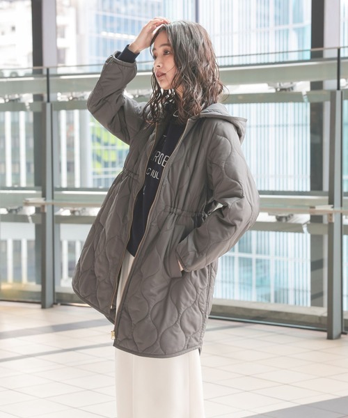 セール】ウツクシルエットライトウォームキルトコート/115513（その他