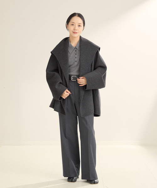 Plage WOOL ポロニットシャツ plage WOOLポロニットシャツ