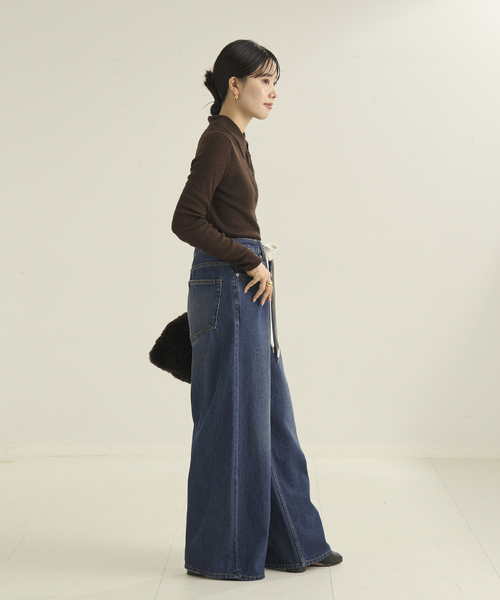 plage（プラージュ）の「WOOL ポロニットシャツ（ニット/セーター